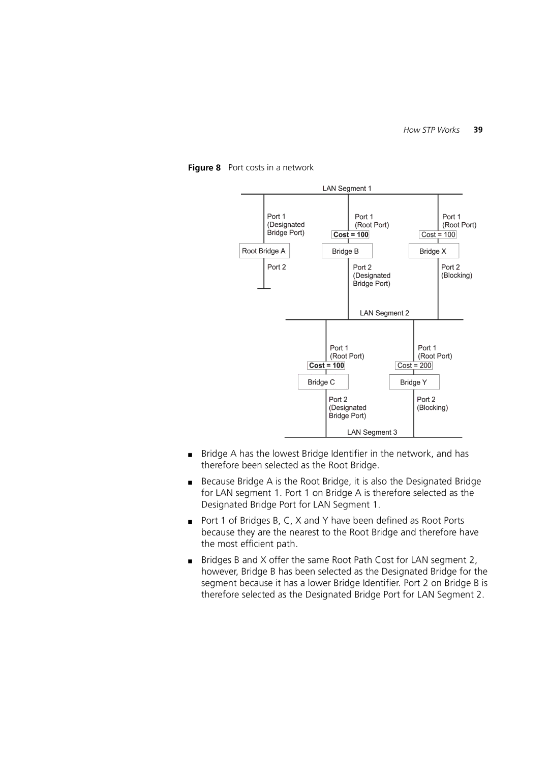 3Com 3 manual Port costs in a network 