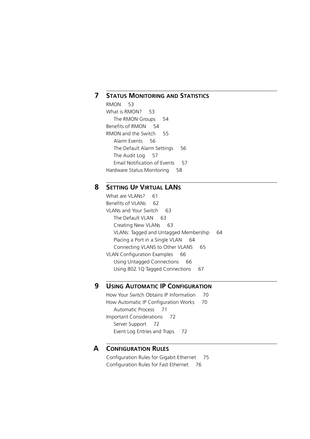 3Com 3 manual Status Monitoring and Statistics 