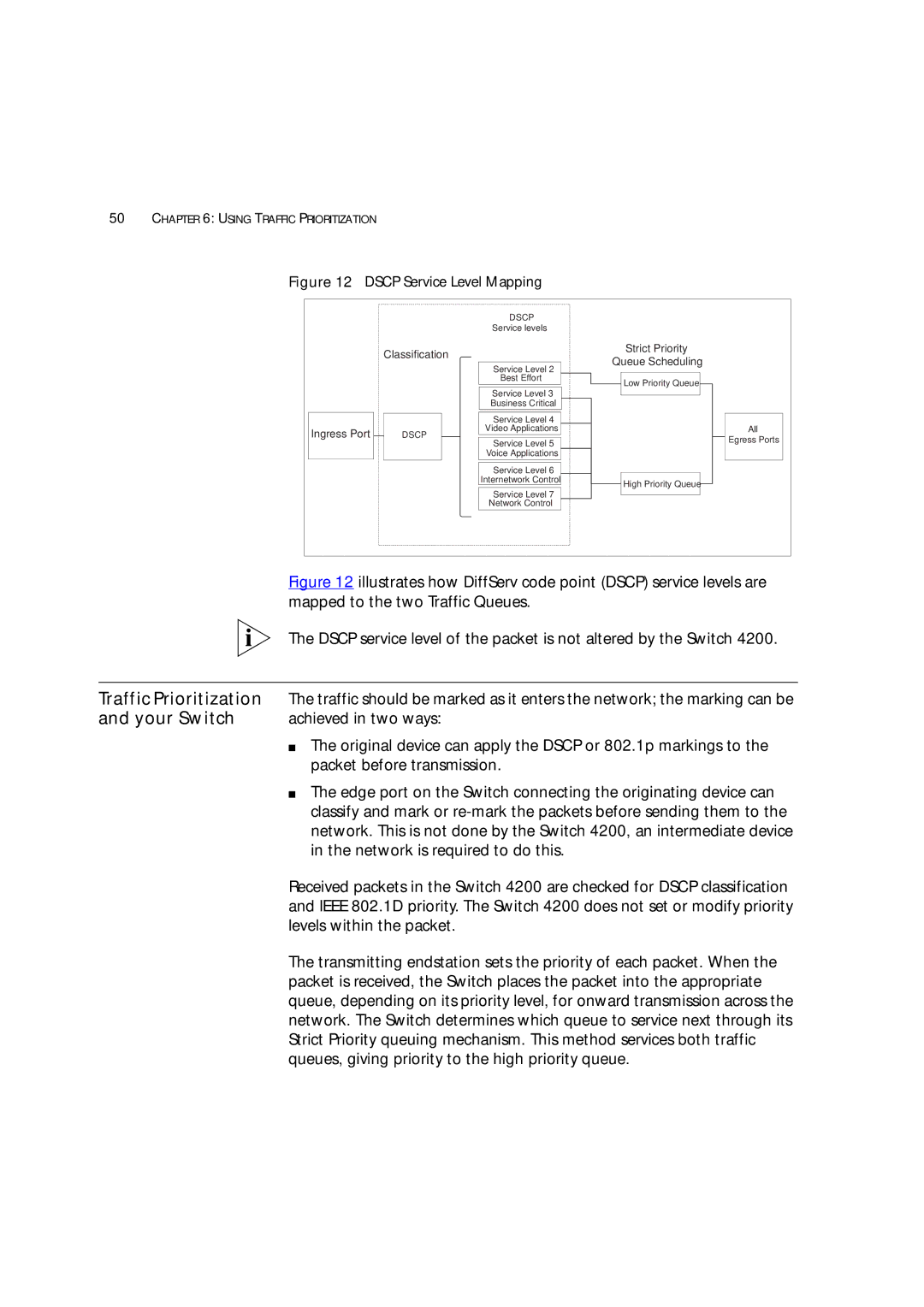 3Com 3 manual Traffic Prioritization, Your Switch 