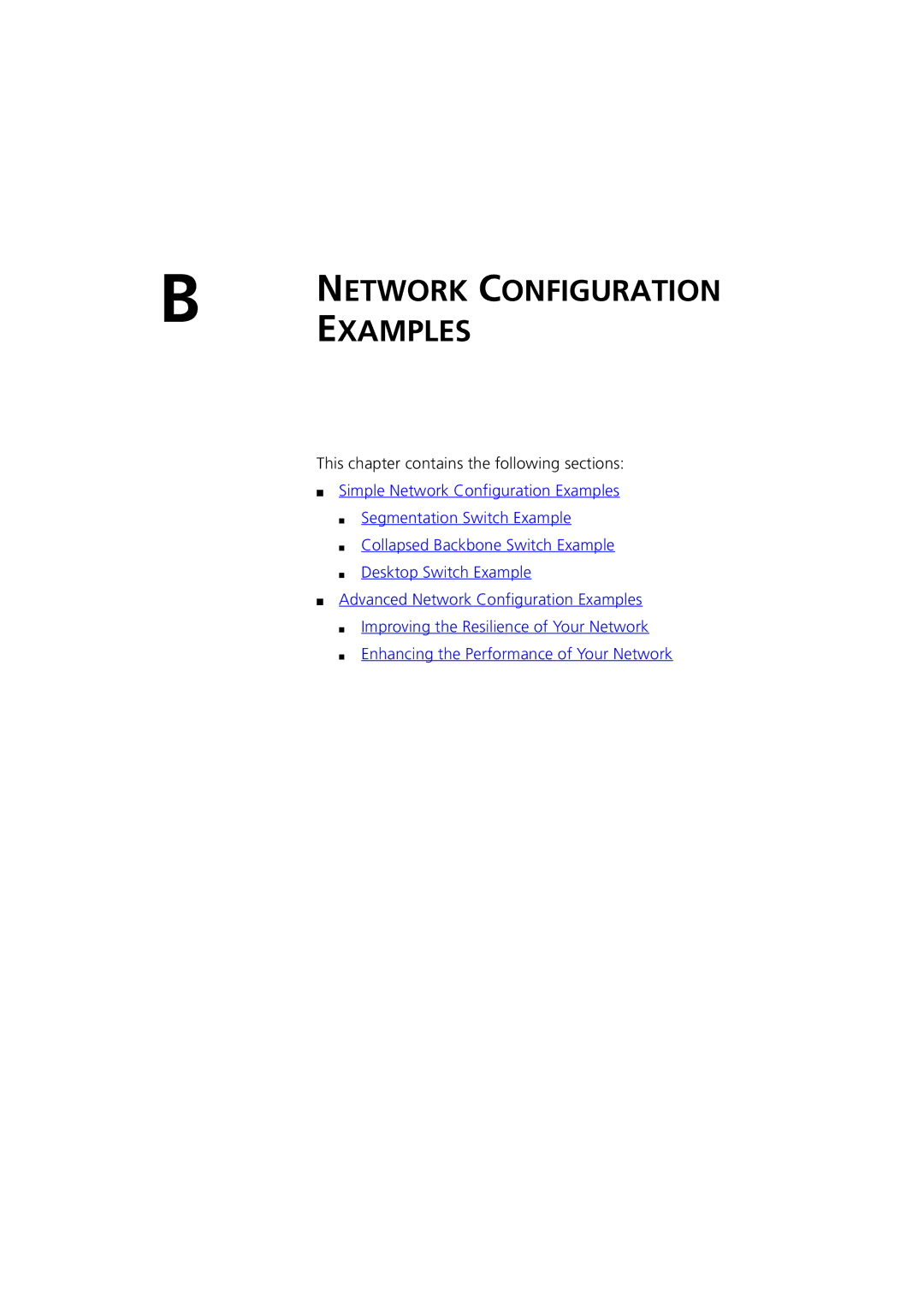 3Com 3 manual Network, This chapter contains the following sections 