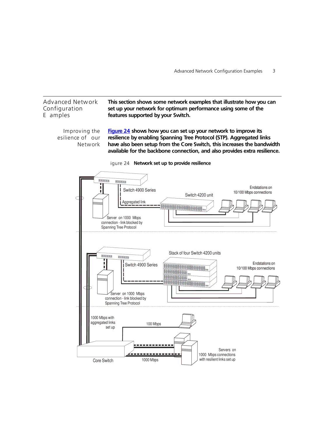 3Com 3 manual Advanced Network, Improving, Resilience of Your 