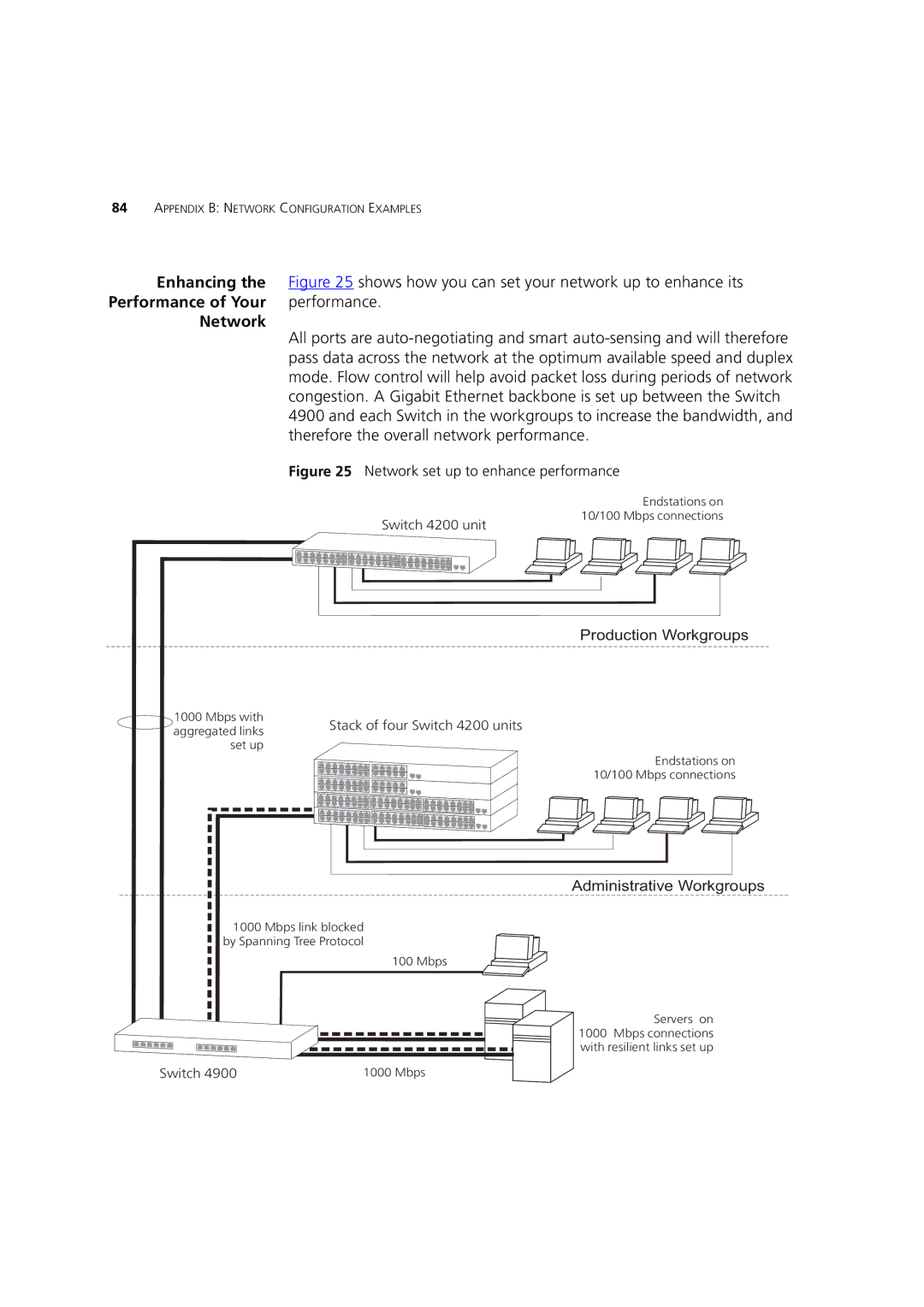 3Com 3 manual Enhancing, Performance, Therefore the overall network performance 