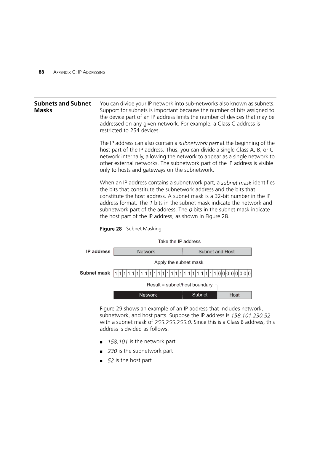 3Com 3 manual Subnet mask 