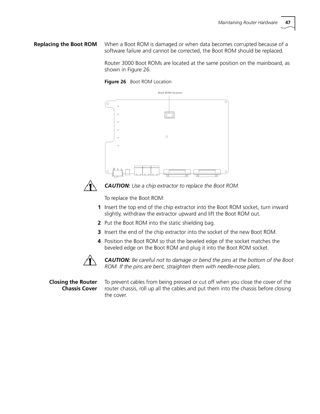 3Com 3018 (3C13618), 3015 (3C13615), 3013 (3C13613), 3012 (3C13612), 3016 (3C13616) manual Cover, Boot ROM Location 