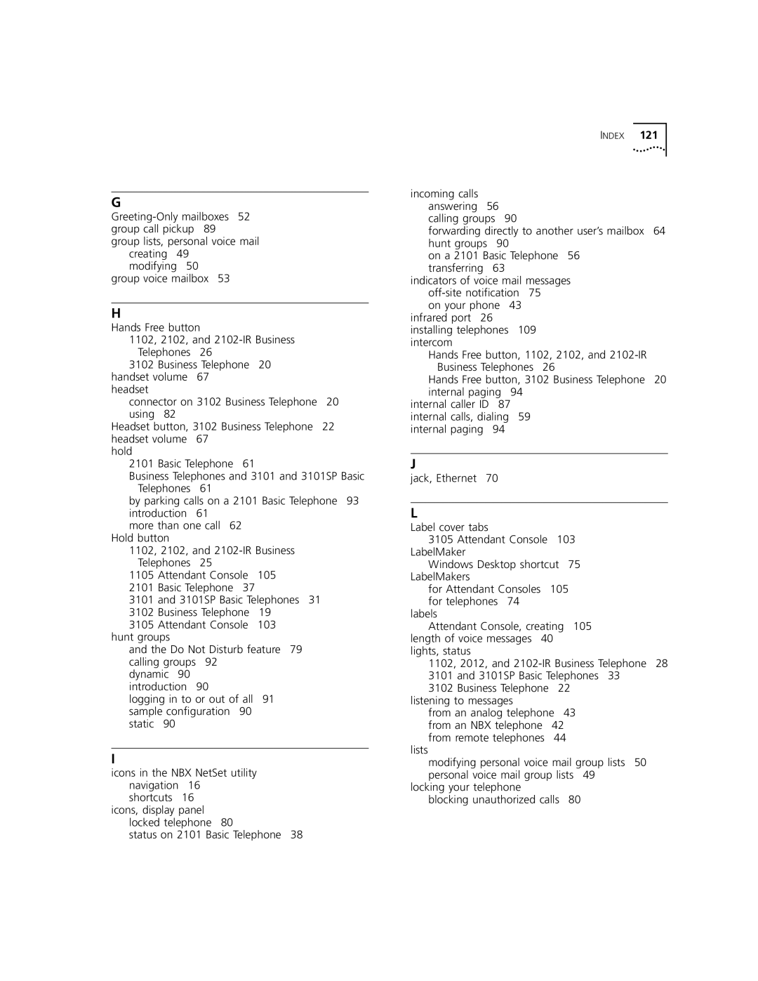 3Com 3102, 3101 manual Indicators of voice mail messages off-site notification 