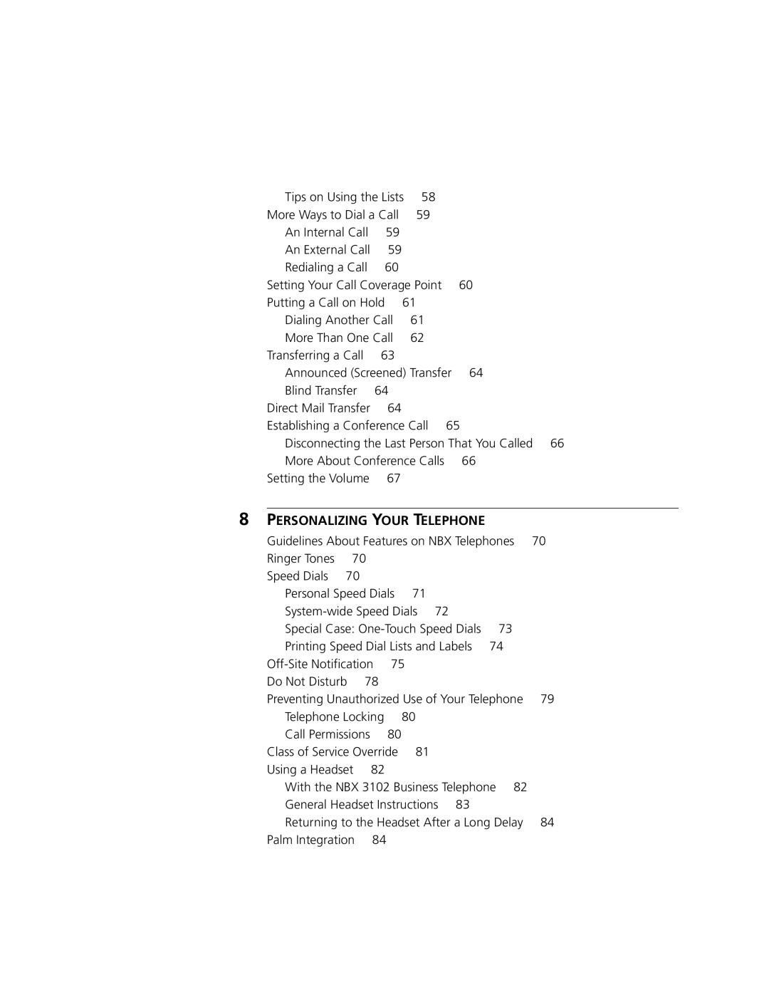 3Com 3102, 3101 manual Personalizing Your Telephone 