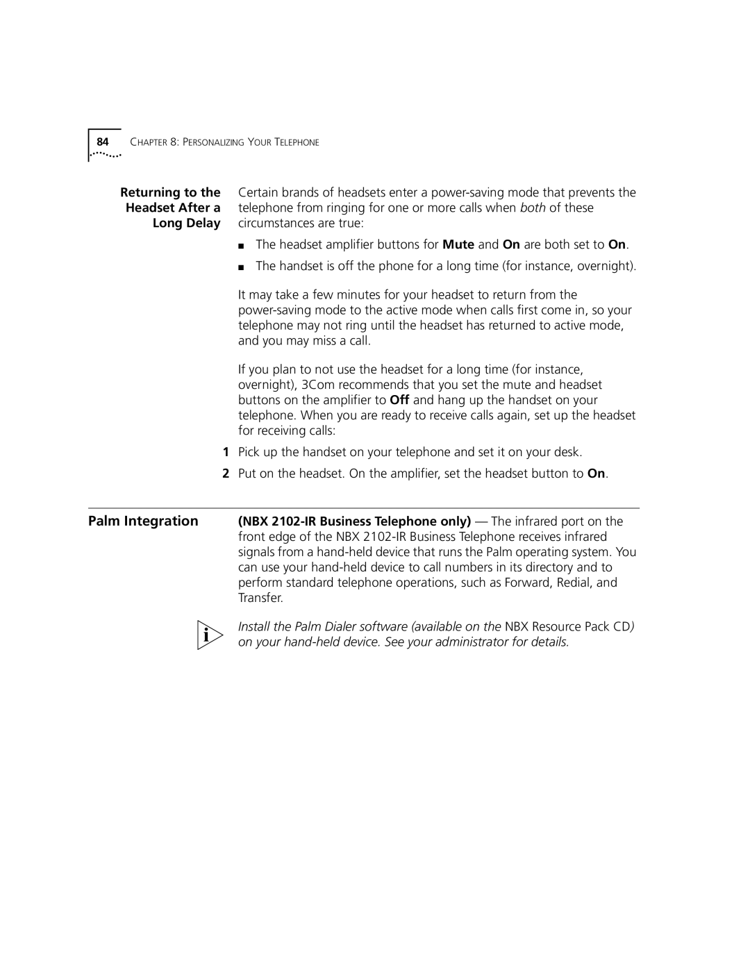 3Com 3101, 3102 manual Personalizing Your Telephone 