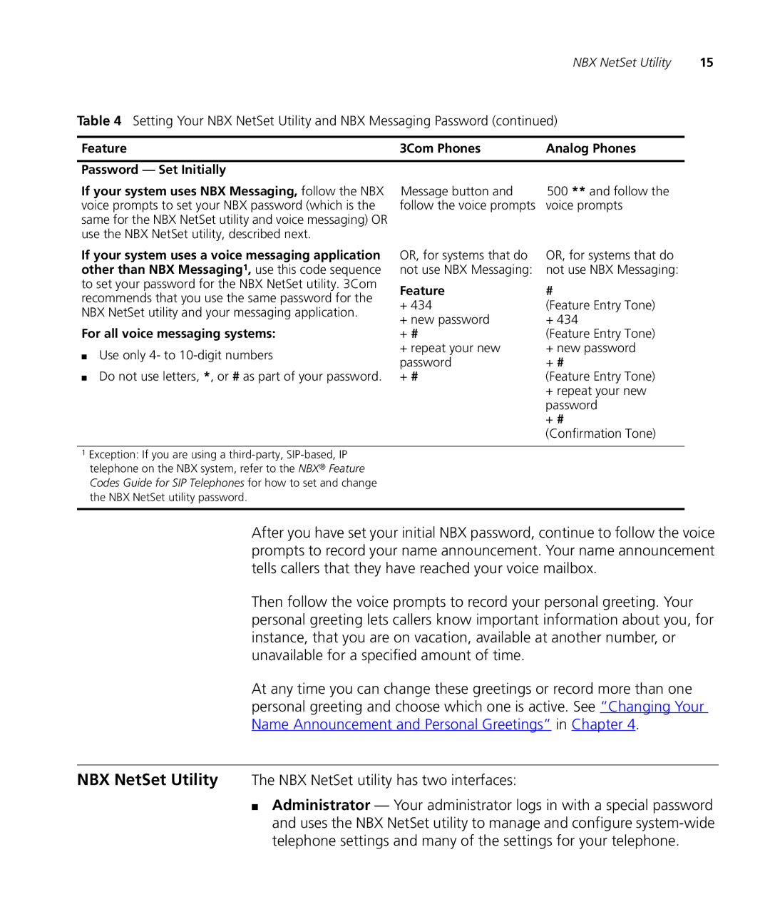 3Com 3101SP manual NBX NetSet Utility The NBX NetSet utility has two interfaces 