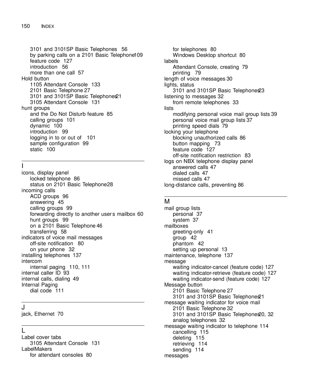 3Com 3101SP manual Indicators of voice mail messages off-site notification 