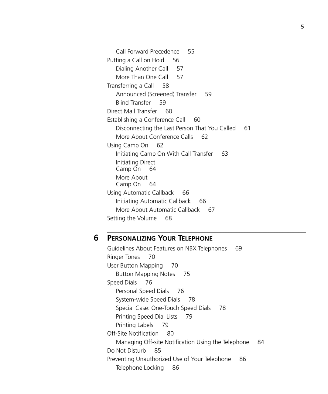 3Com 3101SP manual Personalizing Your Telephone 