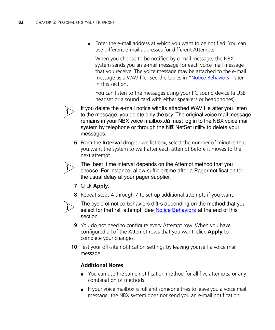 3Com 3101SP manual Additional Notes 