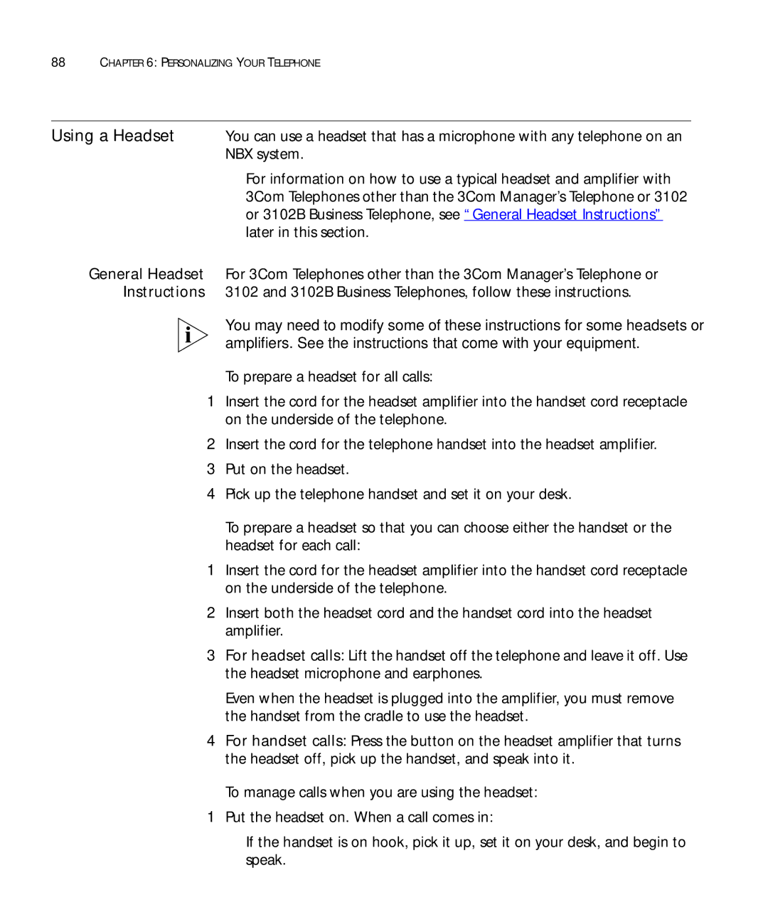 3Com 3101SP manual Personalizing Your Telephone 