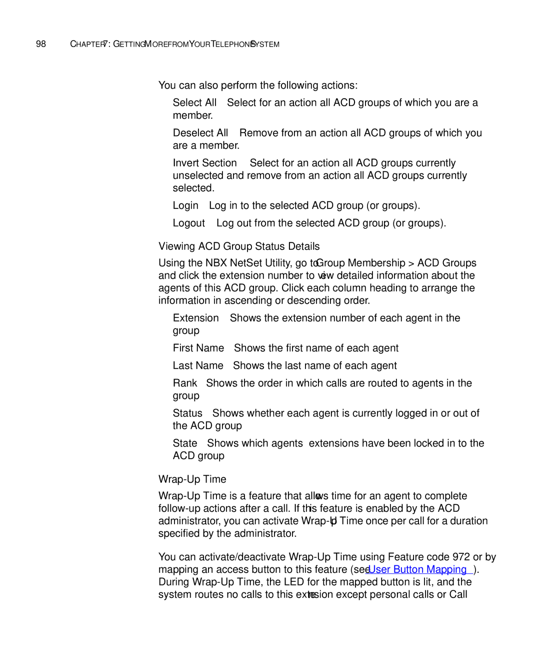 3Com 3101SP manual Viewing ACD Group Status Details, Wrap-Up Time 