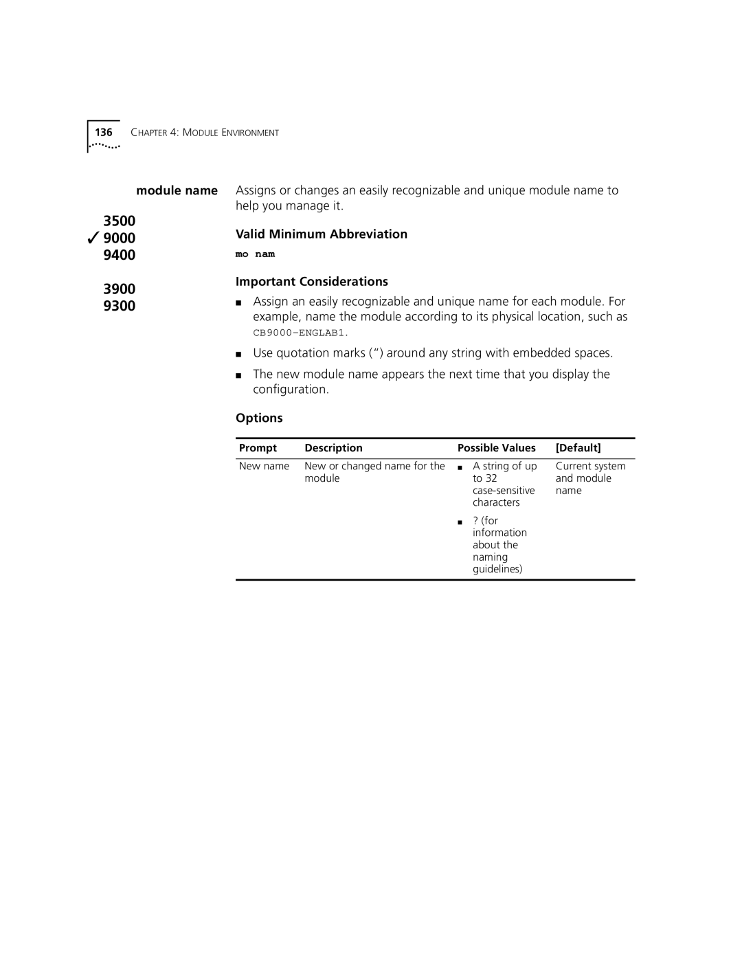 3Com 3500 manual Mo nam 