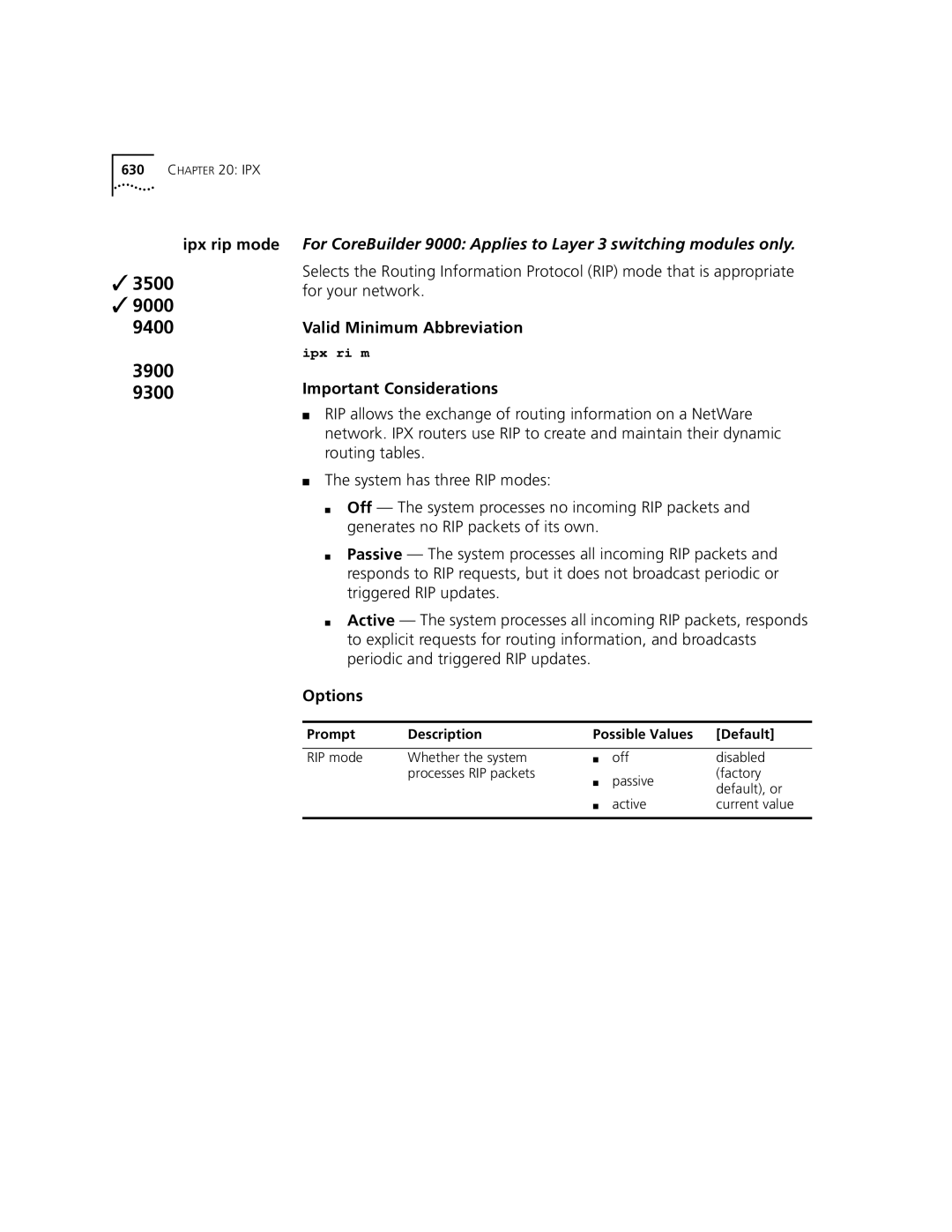 3Com 3500 manual RIP allows the exchange of routing information on a NetWare, Triggered RIP updates 