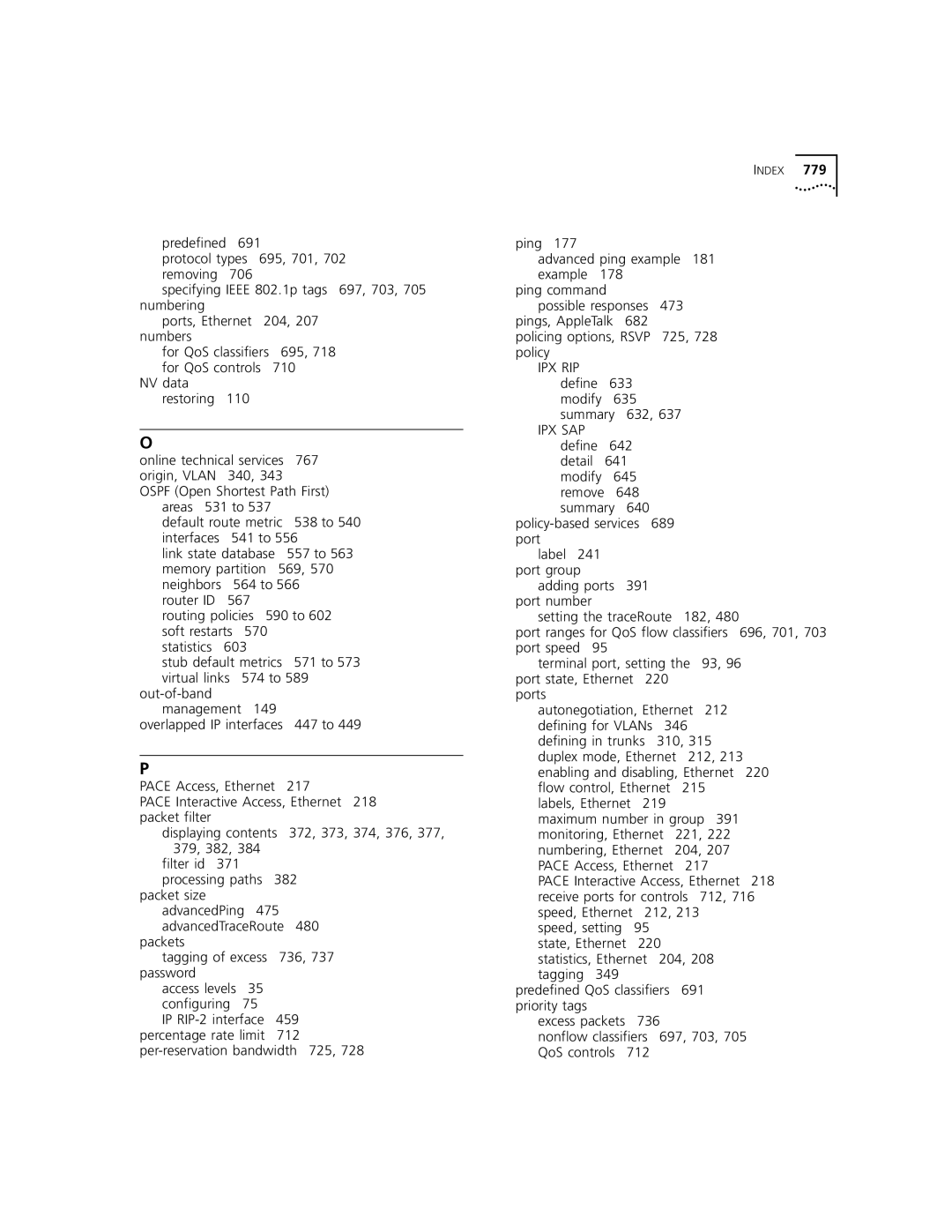 3Com 3500 manual Packet size advancedPing 475 advancedTraceRoute 