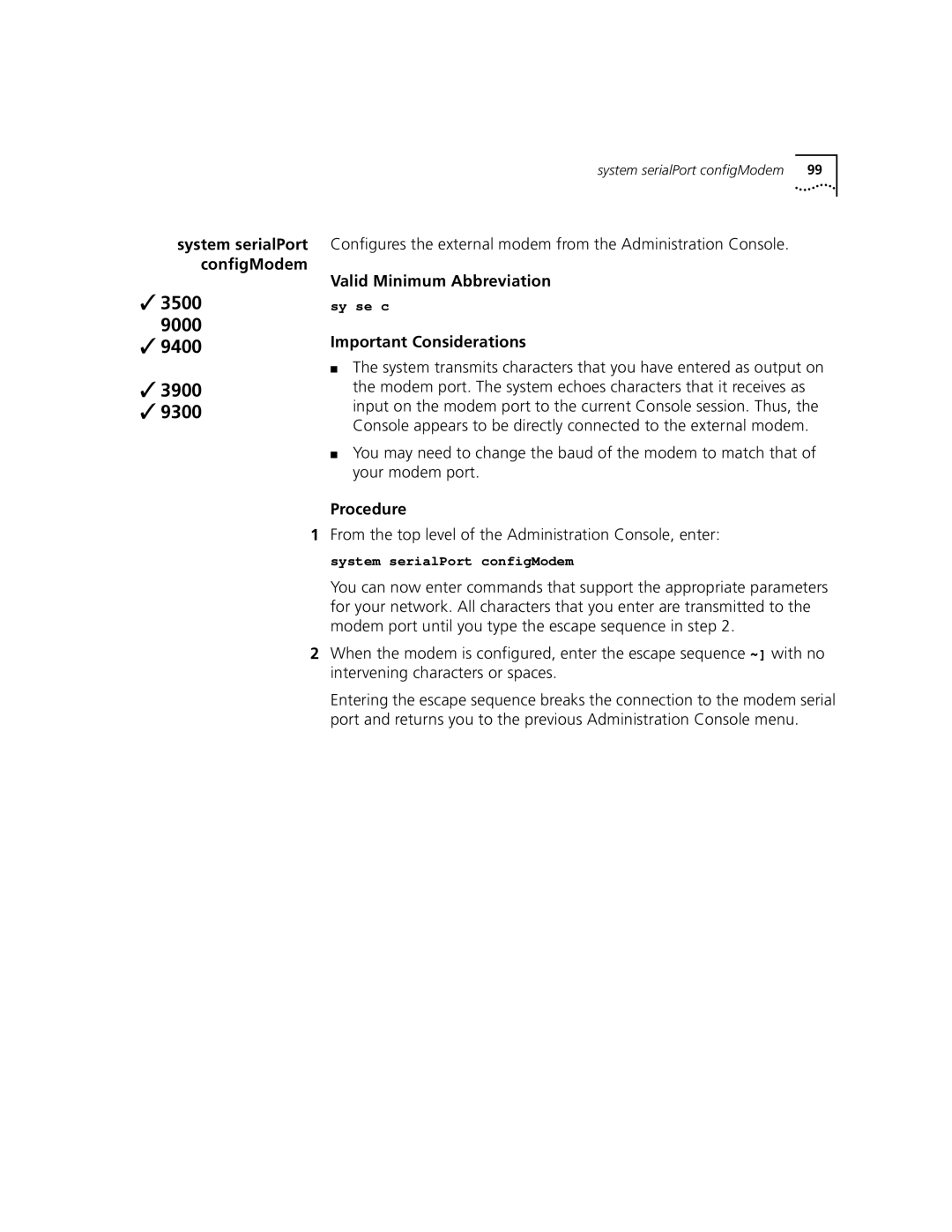 3Com 3500 manual Important Considerations, Procedure 