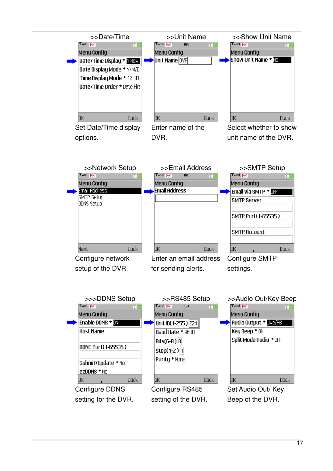 3Com 3.7.7, 3.7.8 user manual Dvr 