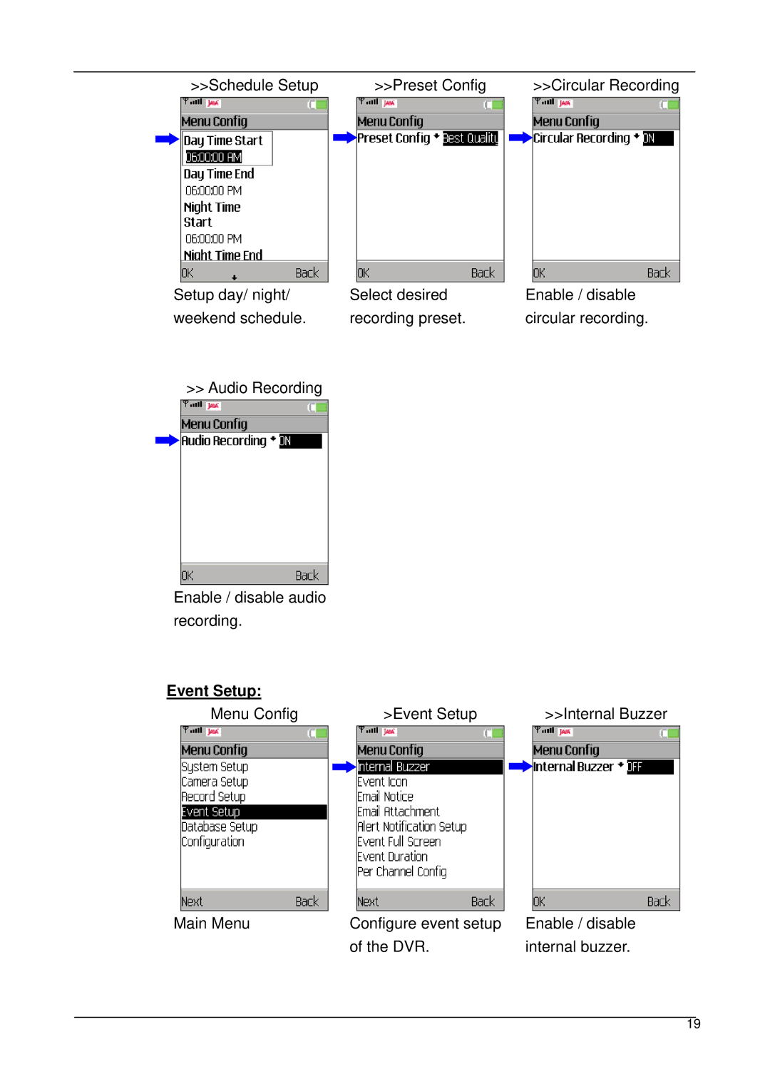 3Com 3.7.7, 3.7.8 user manual Event Setup 