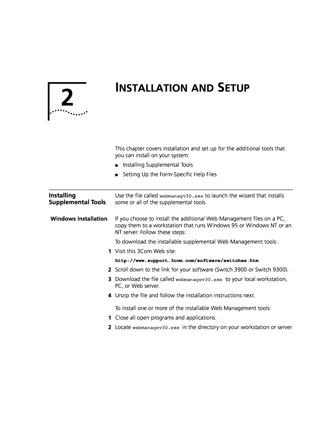3Com 3900 manual Installation And Setup 