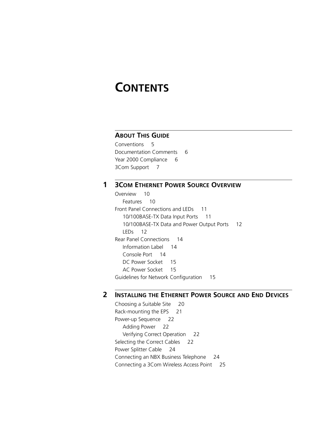 3Com 3C10220 manual Contents 