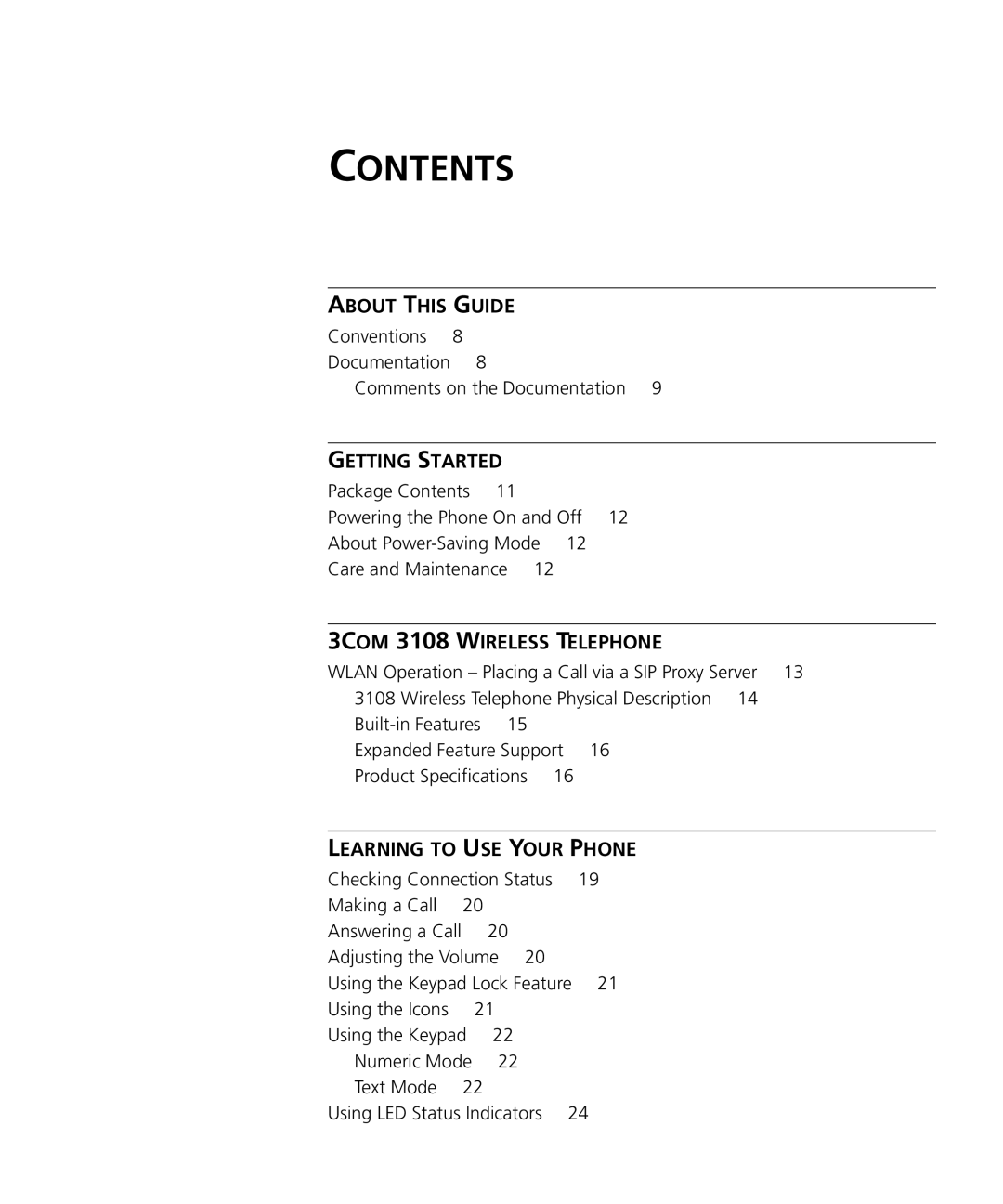 3Com 3C10408A manual Contents 