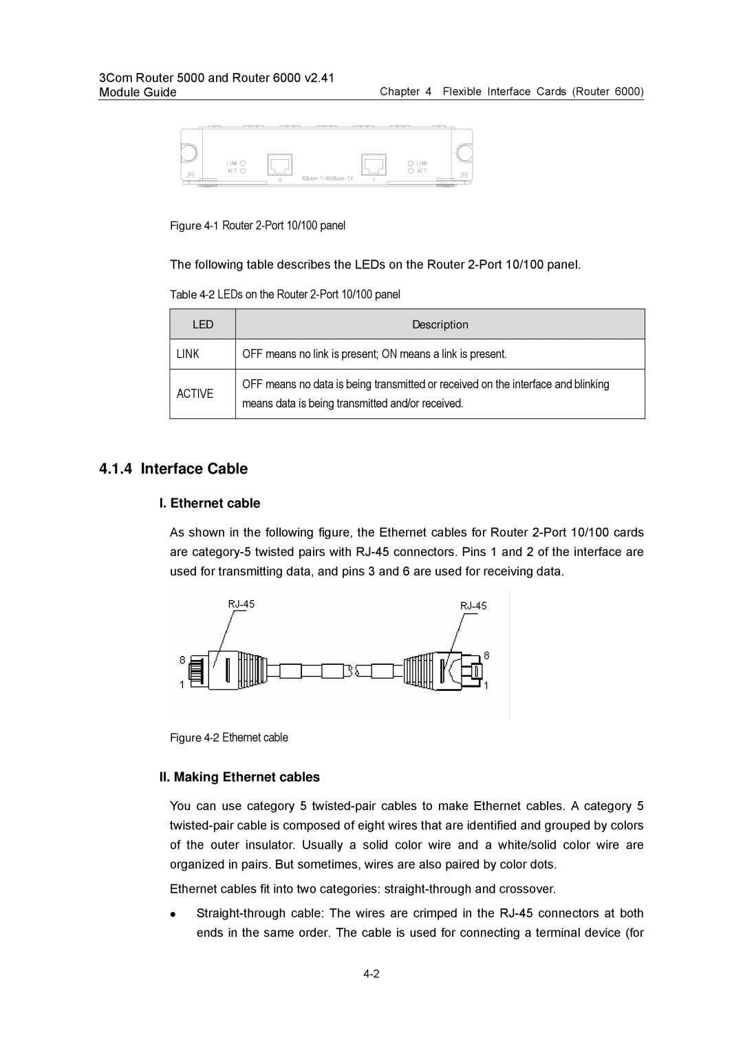 3Com 3C13701 3C13751 3C13755 3C13759 3C13840 3C13880 manual 2Ethernet cable 