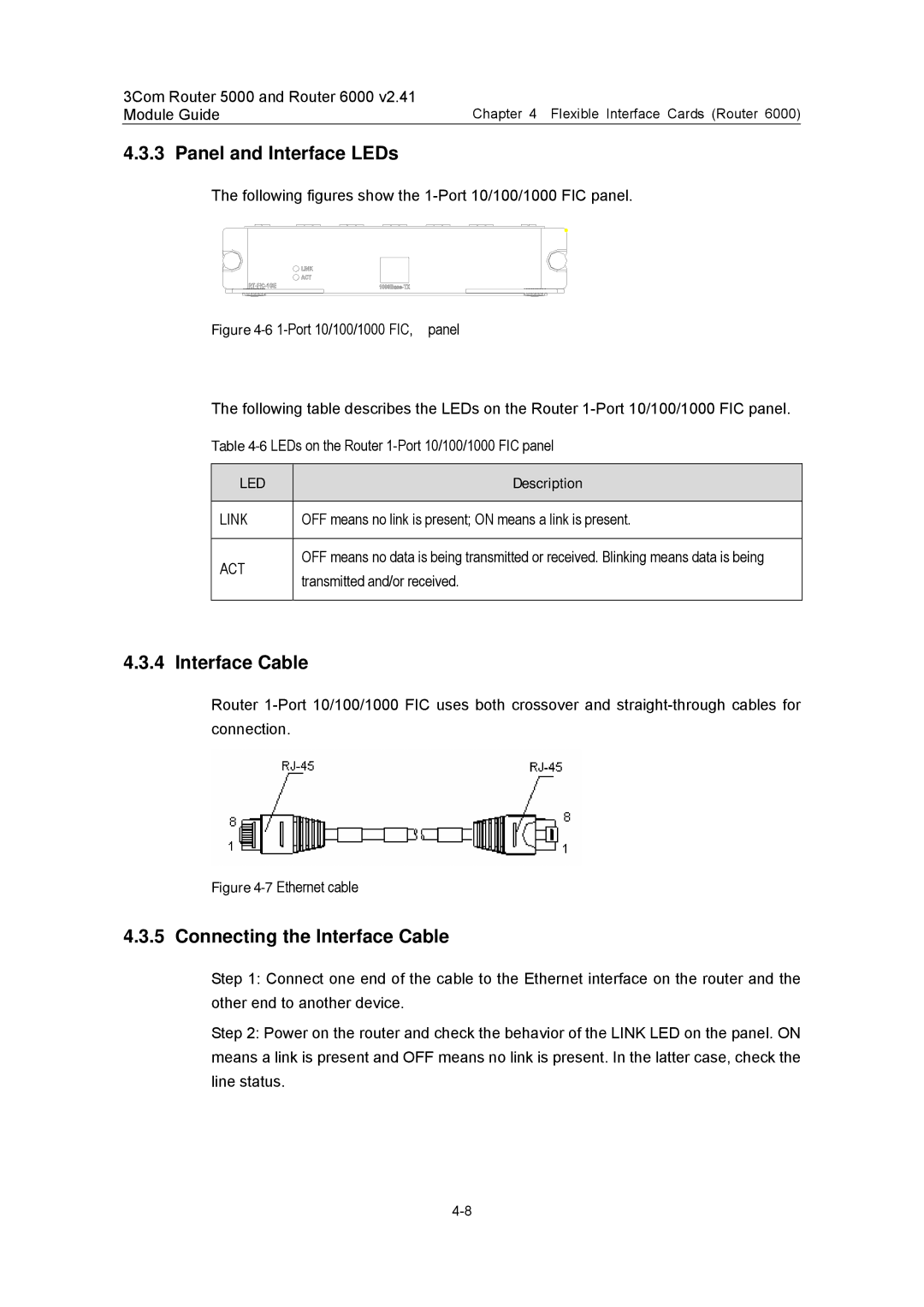 3Com 3C13701 3C13751 3C13755 3C13759 3C13840 3C13880 manual 7Ethernet cable 