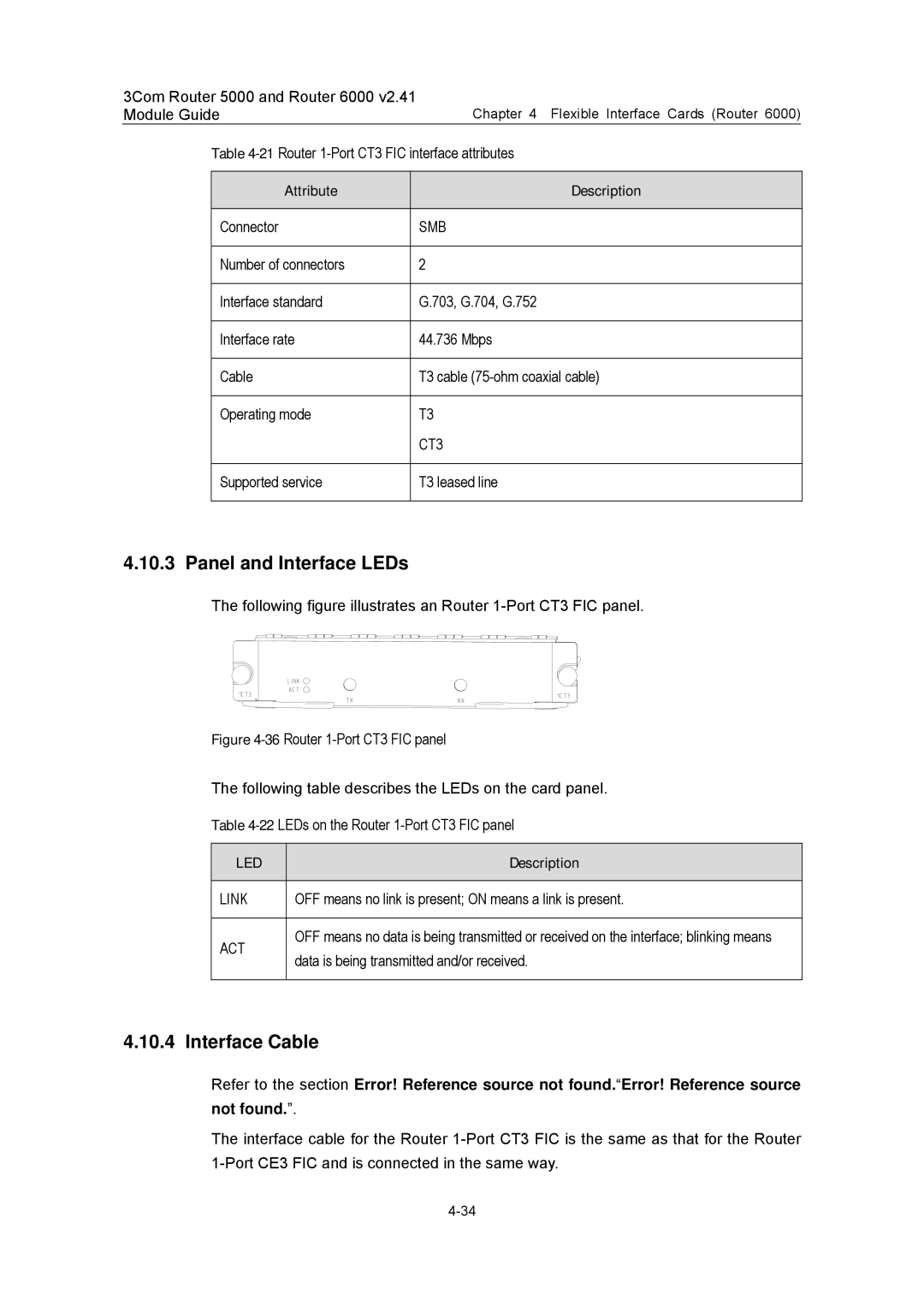 3Com 3C13701 3C13751 3C13755 3C13759 3C13840 3C13880 manual Attribute Description, CT3 