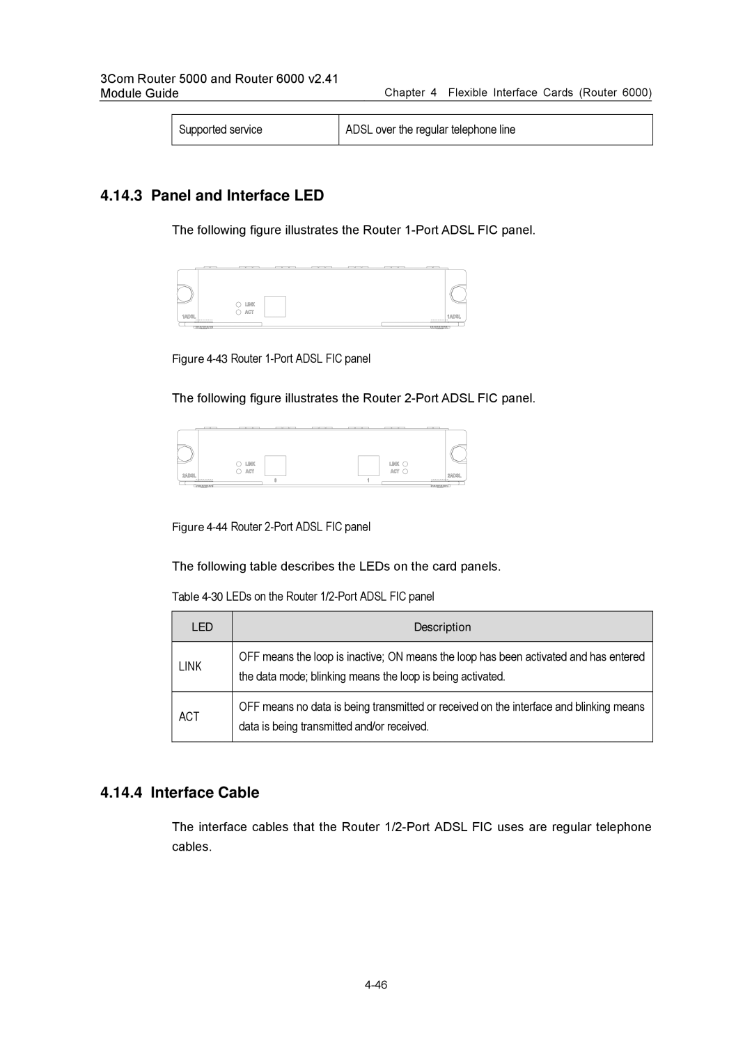 3Com 3C13759, 3C13701, 3C13880, 3C13840, 3C13751 manual Supported service Adsl over the regular telephone line 