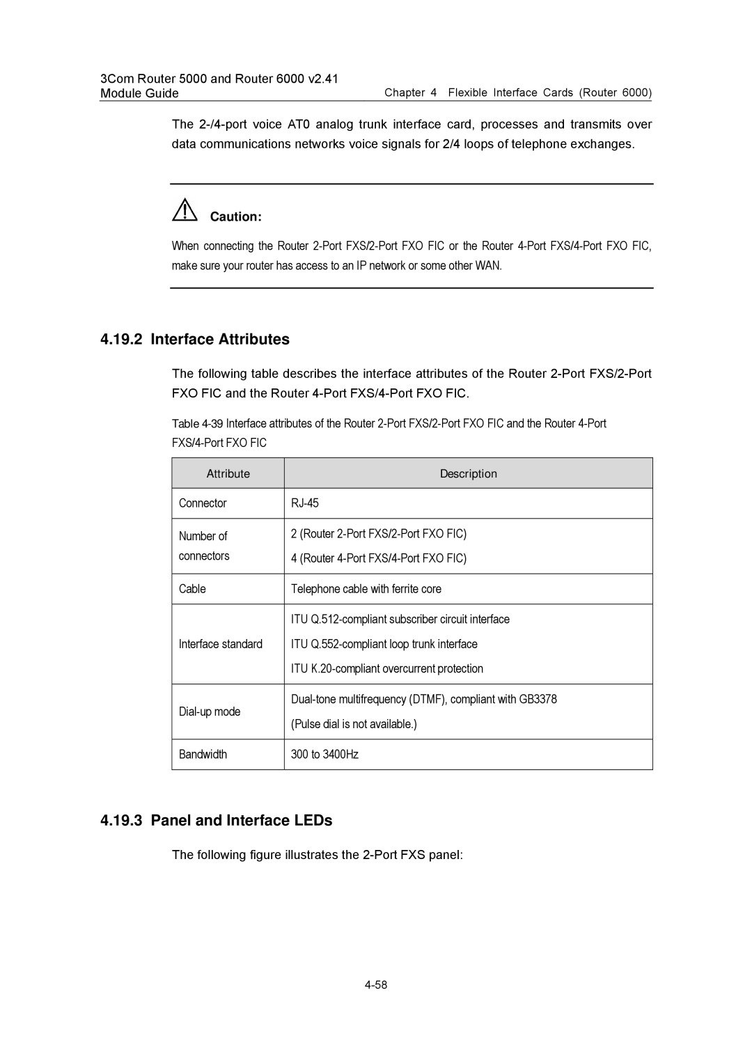 3Com 3C13759, 3C13701, 3C13880, 3C13840, 3C13751 manual Following figure illustrates the 2-Port FXS panel 