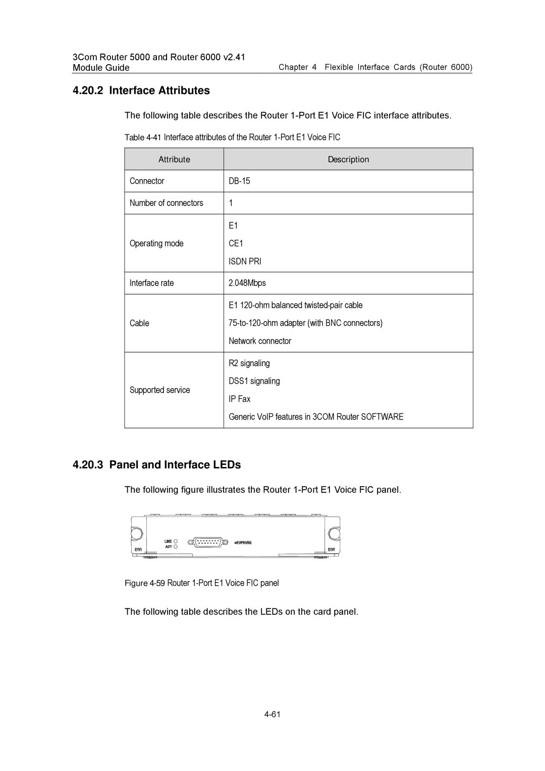 3Com 3C13701 3C13751 3C13755 3C13759 3C13840 3C13880 manual Interface Attributes, CE1 