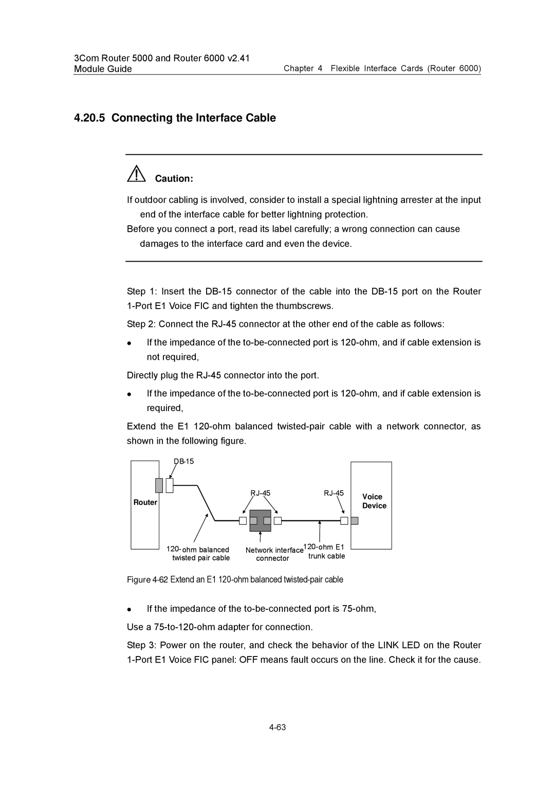 3Com 3C13701 3C13751 3C13755 3C13759 3C13840 3C13880 manual Connecting the Interface Cable 