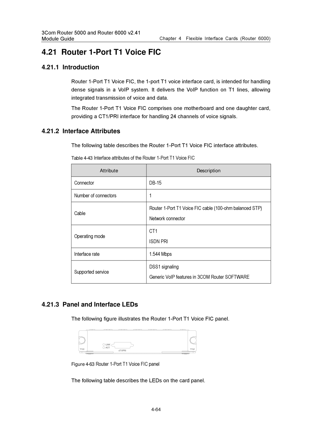 3Com 3C13759, 3C13701, 3C13880, 3C13840, 3C13751 manual Router 1-Port T1 Voice FIC, Introduction 