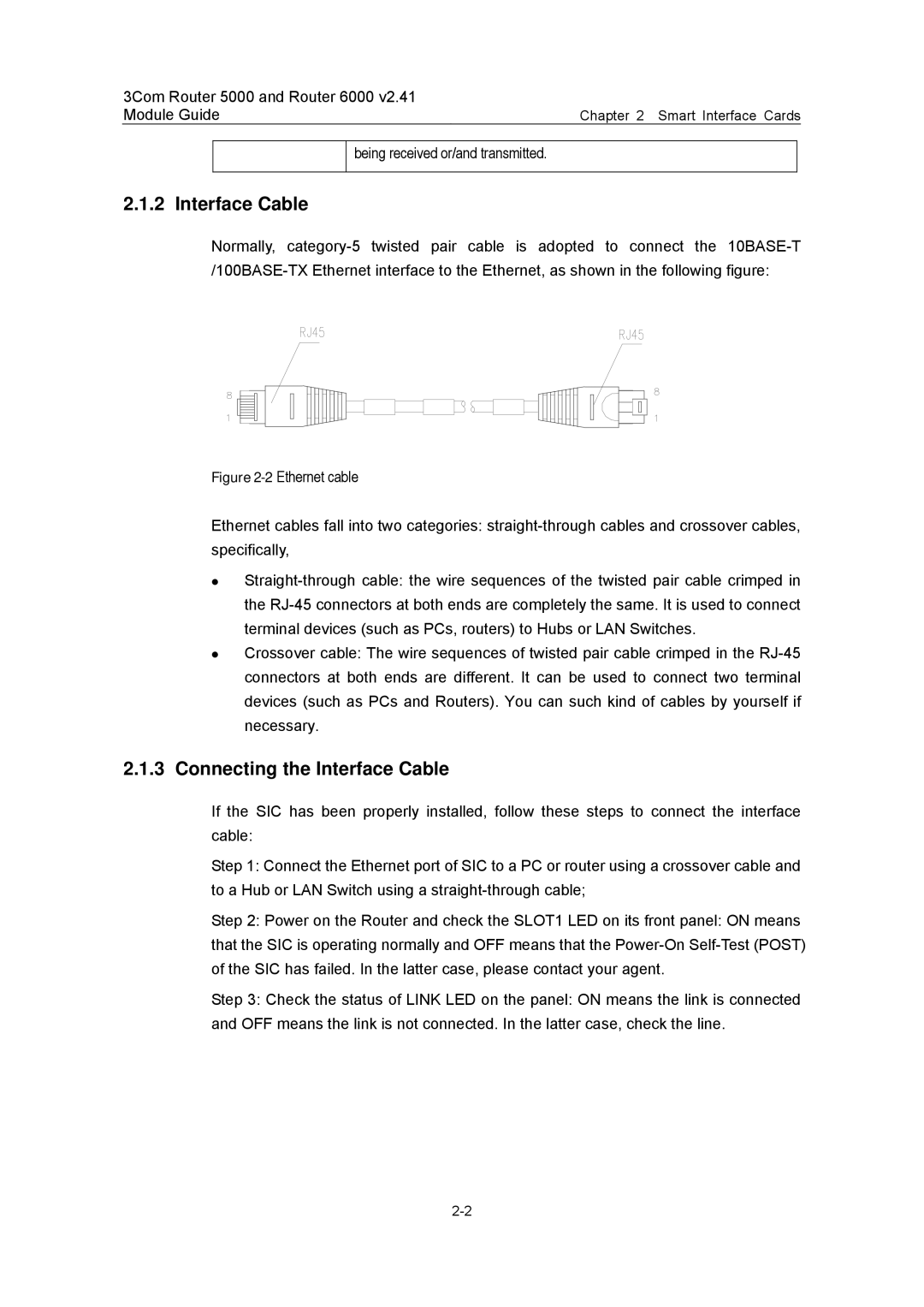 3Com 3C13701, 3C13759, 3C13880, 3C13840, 3C13751 manual Connecting the Interface Cable 