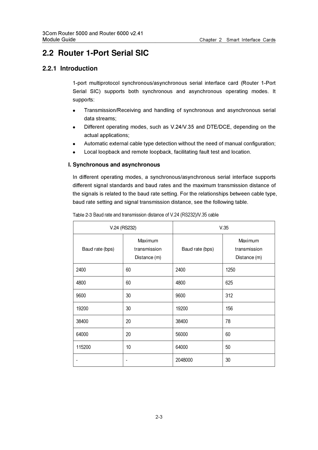 3Com 3C13880, 3C13759, 3C13701, 3C13840, 3C13751 manual Router 1-Port Serial SIC, Introduction, Synchronous and asynchronous 