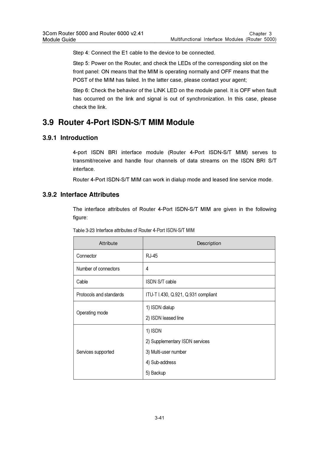 3Com 3C13880, 3C13759, 3C13701, 3C13840, 3C13751 manual Router 4-Port ISDN-S/T MIM Module, Introduction 