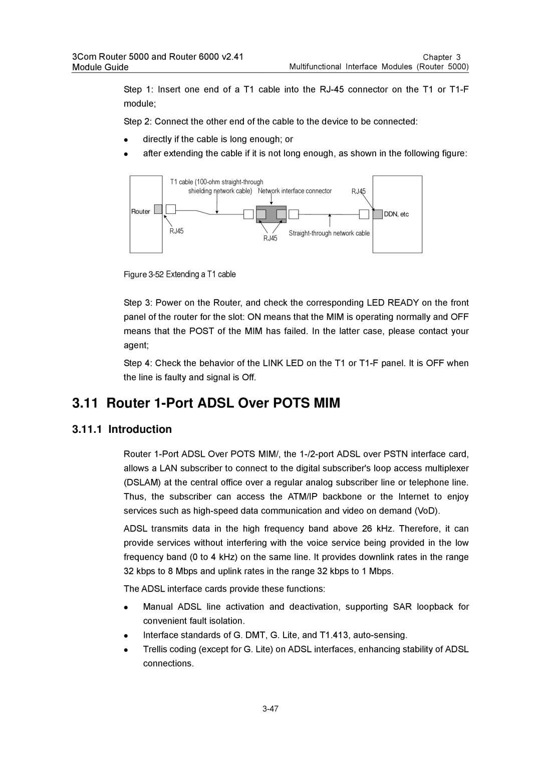 3Com 3C13880, 3C13759, 3C13701, 3C13840, 3C13751 manual Router 1-Port Adsl Over Pots MIM, Introduction 