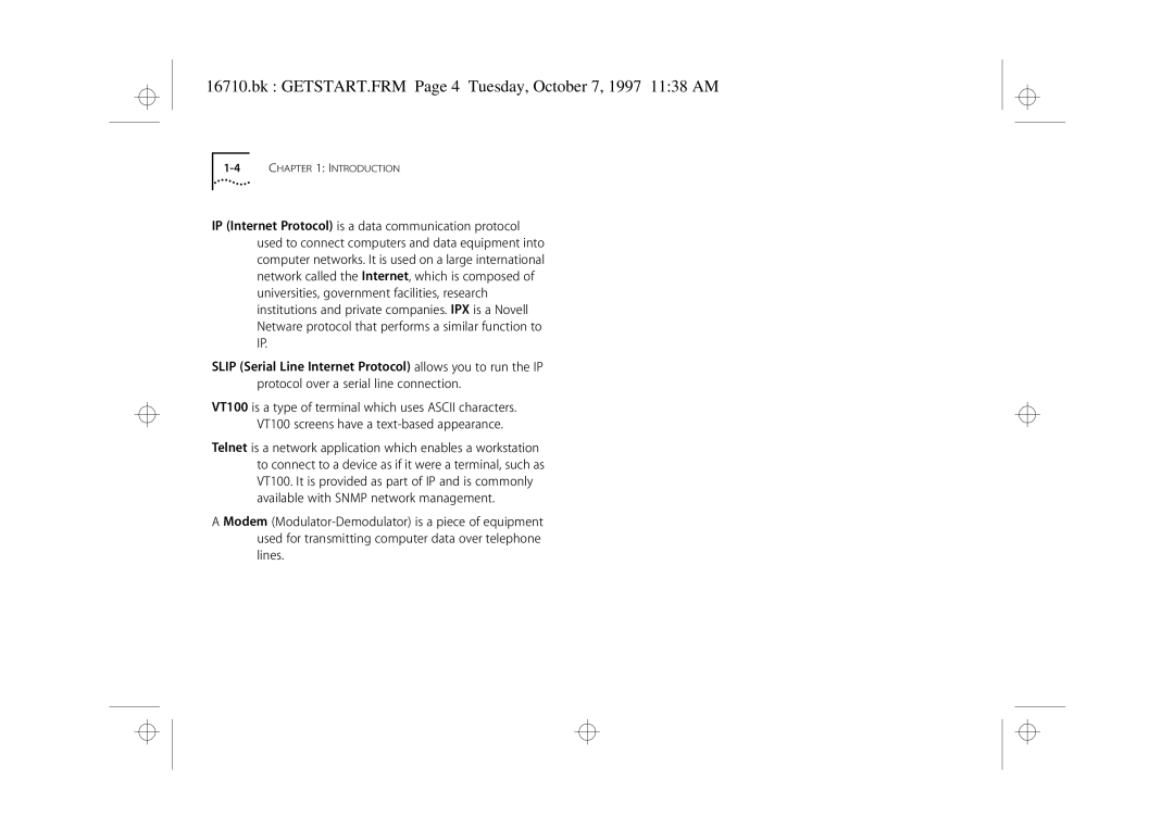 3Com 3C16710 manual Bk GETSTART.FRM Page 4 Tuesday, October 7, 1997 1138 AM 