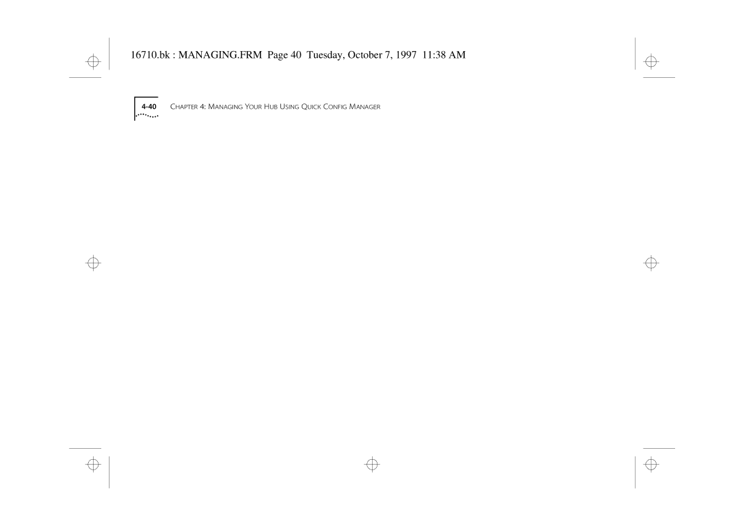 3Com 3C16710 manual Bk MANAGING.FRM Page 40 Tuesday, October 7, 1997 1138 AM 