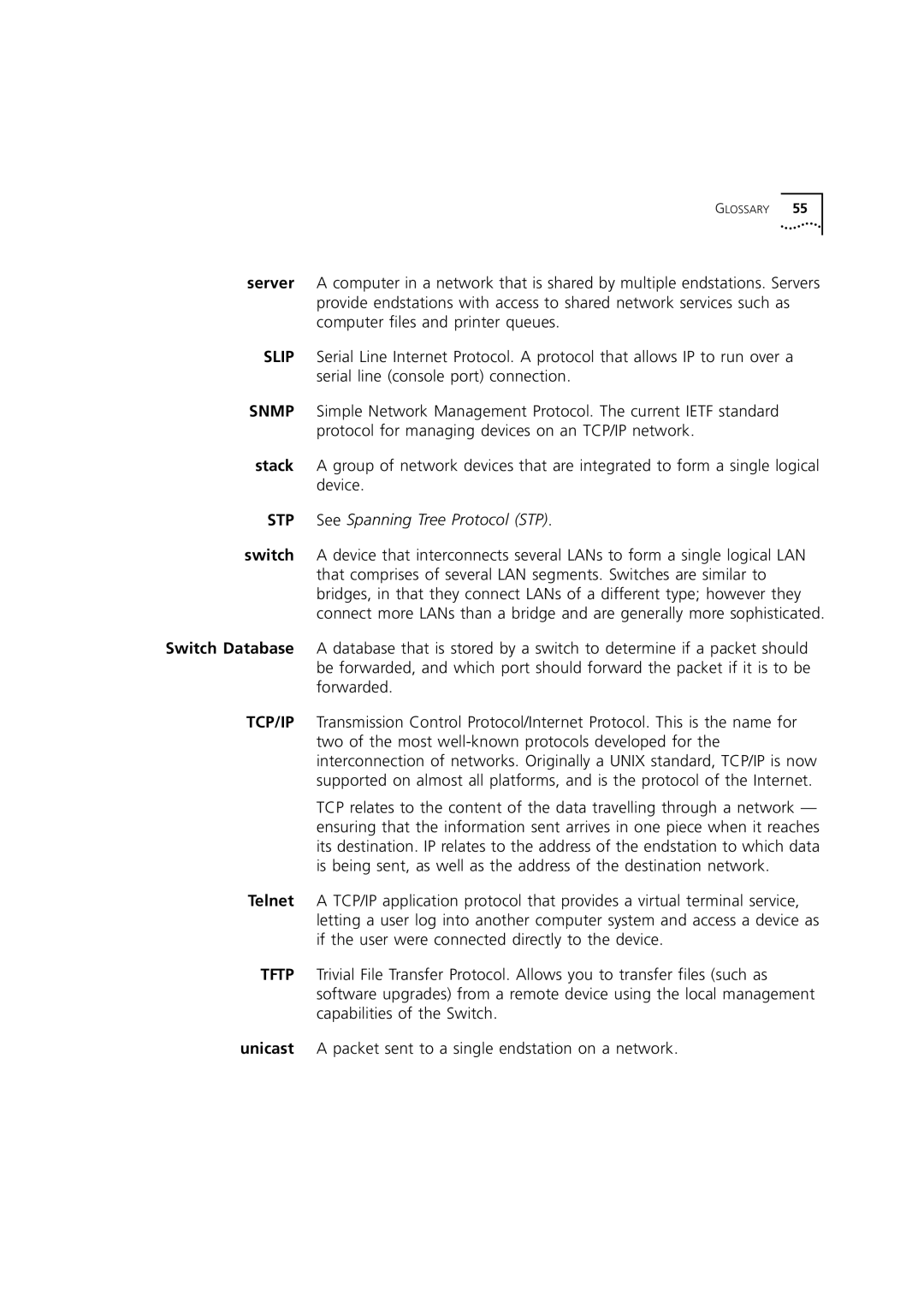 3Com 3C16987 manual STP See Spanning Tree Protocol STP 