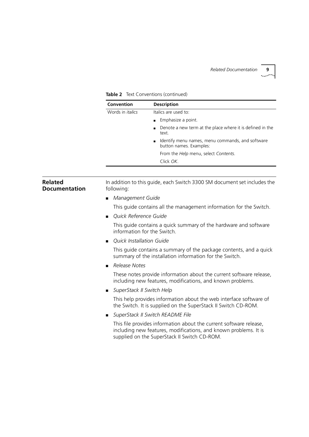 3Com 3C16987 manual Related, Documentation 