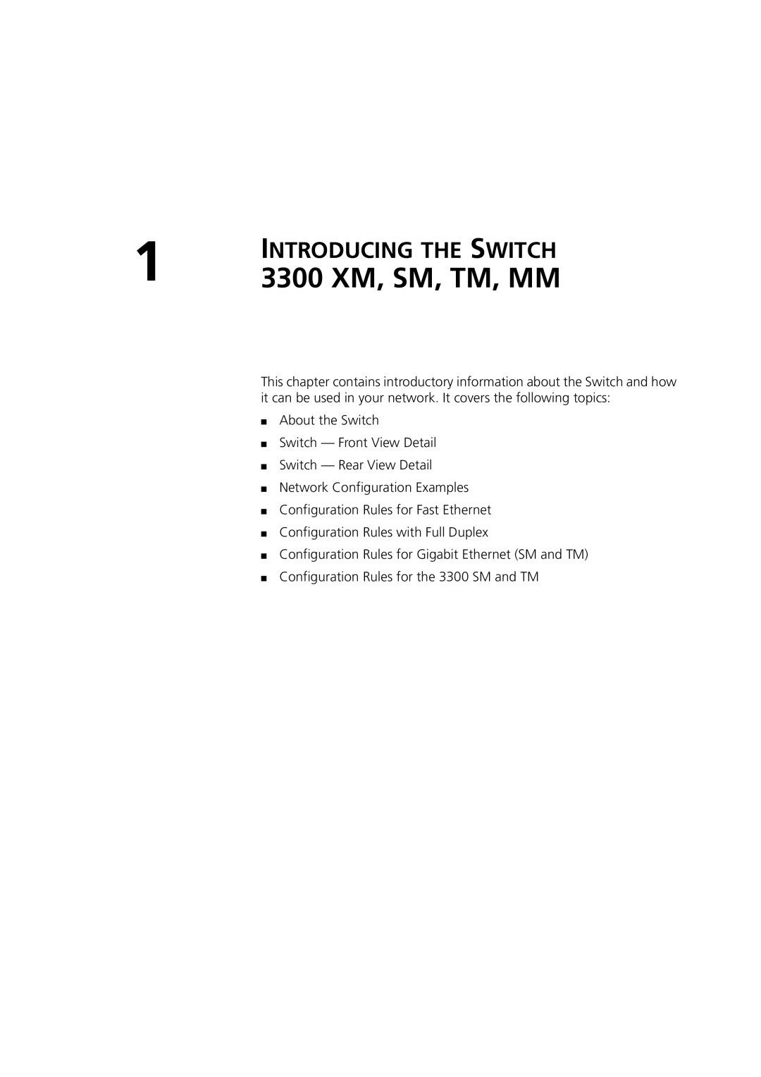 3Com 3C16985B, 3C16988A, 3C16987A, 3C16986A manual 3300 XM, SM, TM, MM 