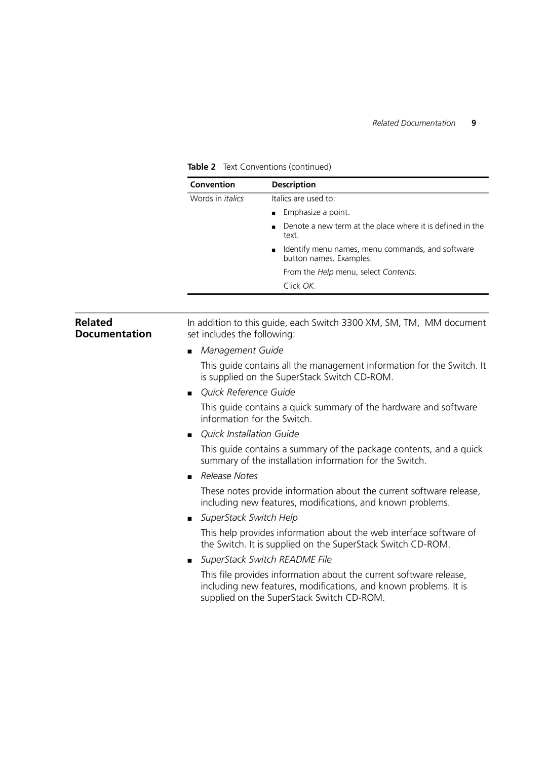 3Com 3C16987A, 3C16988A, 3C16986A, 3C16985B manual Related, Documentation 