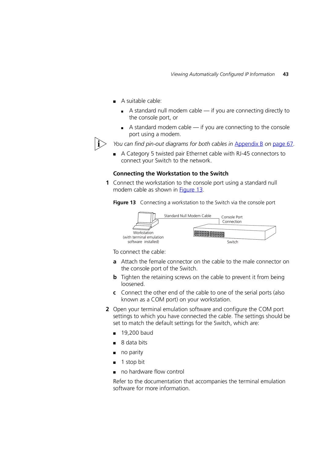 3Com C17302, 3C17300, C17304 manual Viewing Automatically Configured IP Information 