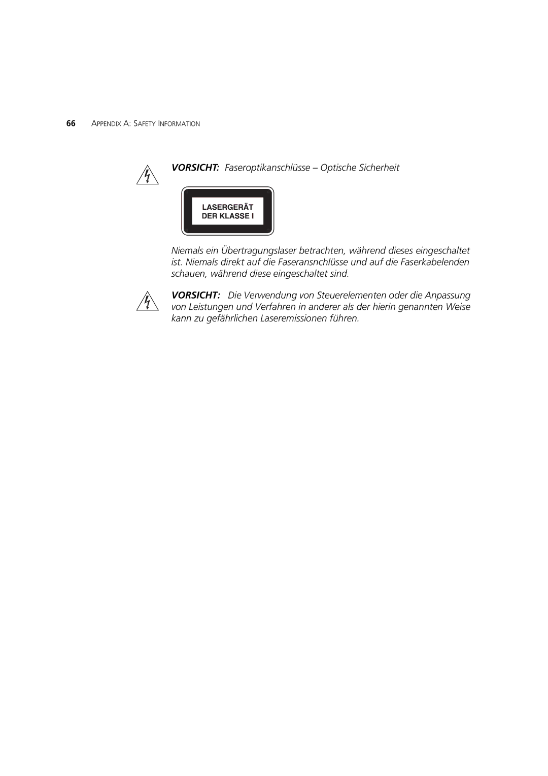 3Com 3C17300, C17302, C17304 manual Appendix a Safety Information 