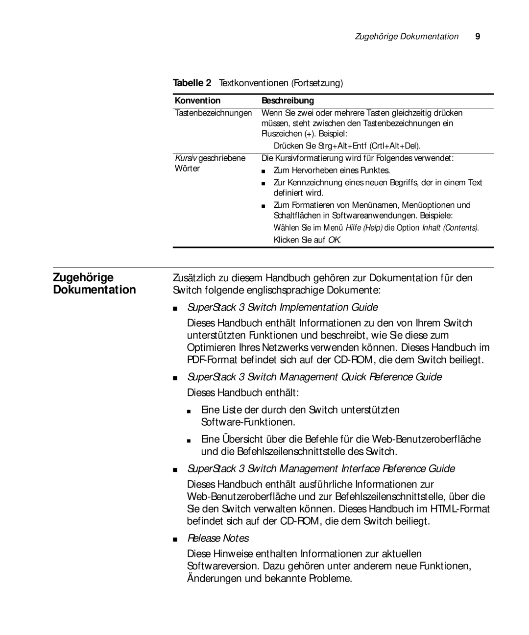 3Com 3C17304, 3C17302, 3C17300 manual Zugehörige, Dokumentation 