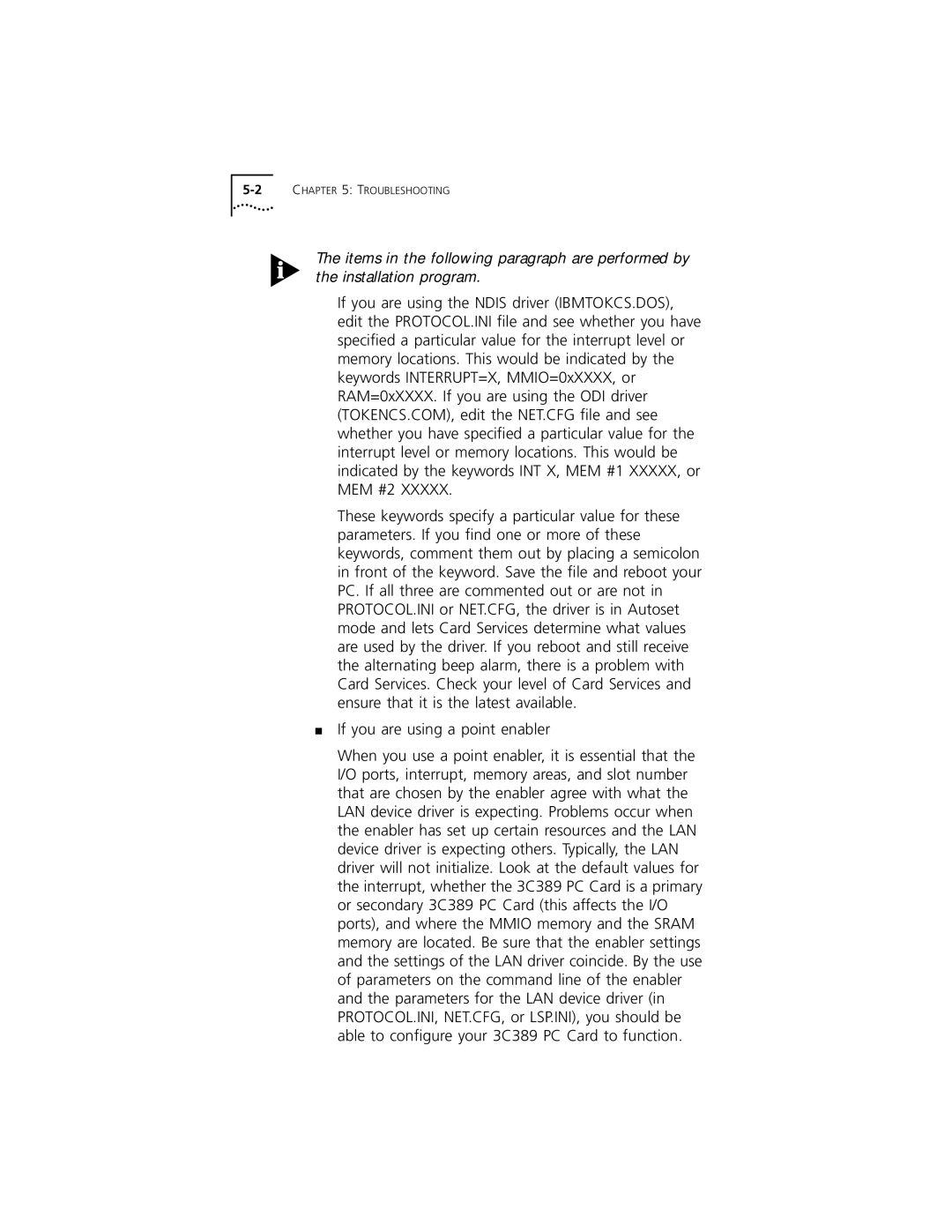 3Com 3C389 manual 2CHAPTER 5 Troubleshooting 