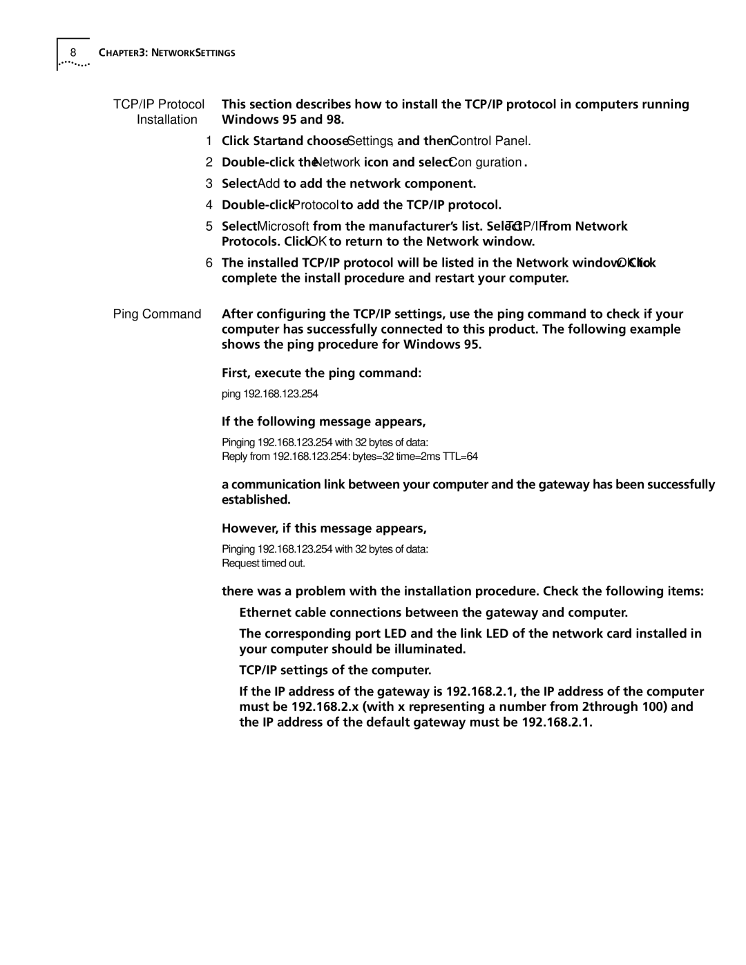 3Com 3C510 manual If the following message appears 