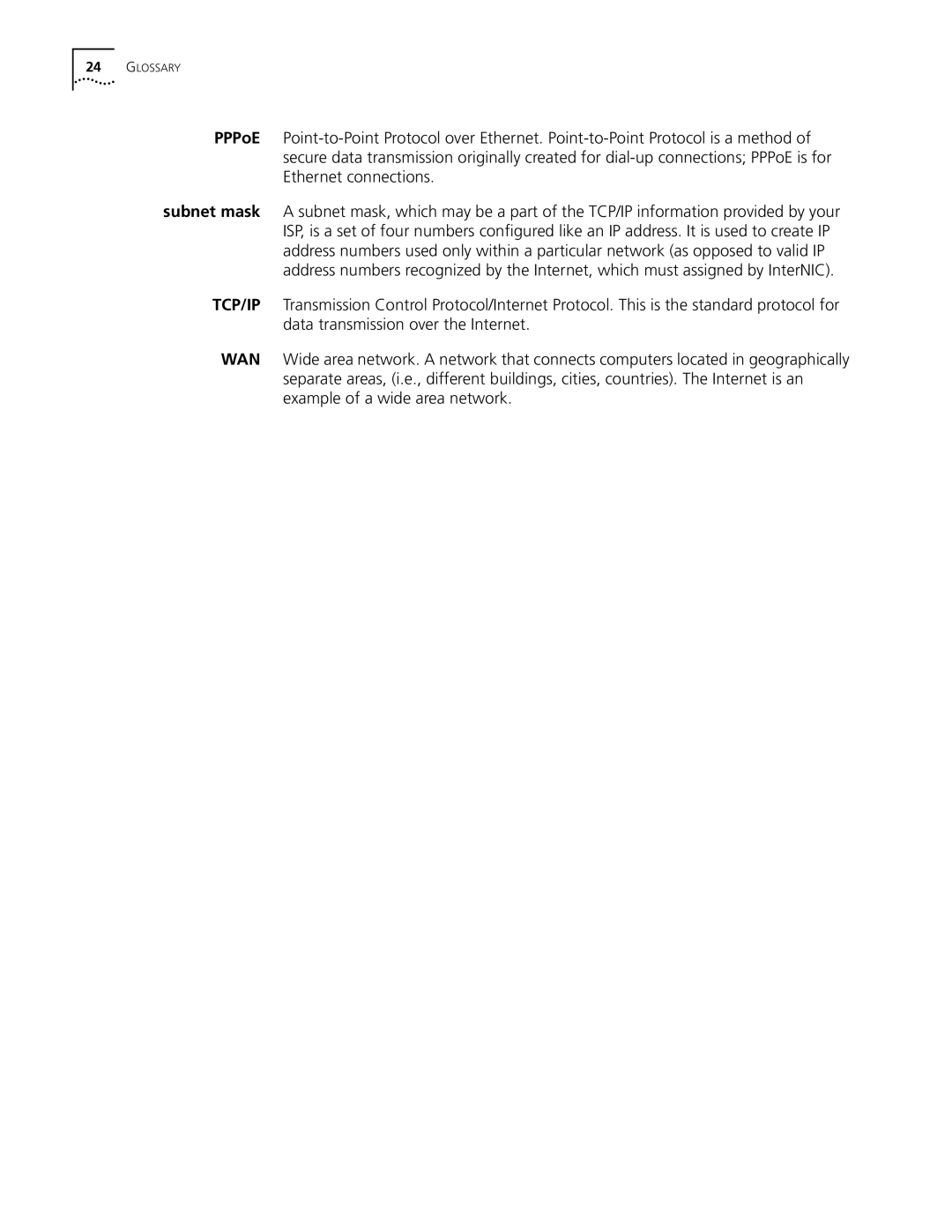 3Com 3C510 manual Glossary 